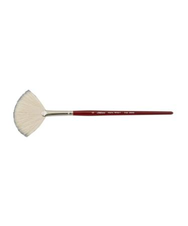Silver Brush Limited 5504S-6 Alpine White Goat Hair Brush  Oil  Acrylic  and Watercolor Brush  Size 6  Short Handle