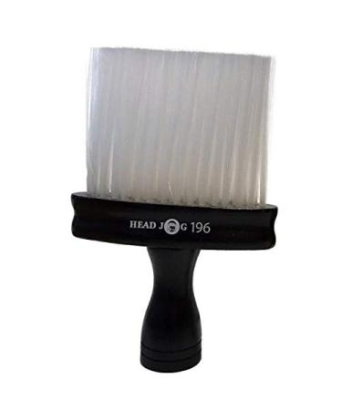 Head Jog 196 Powder Black Barber Brush Neck Brush For Hairdresser Professional Barber Neck Duster For Cleaning Hair Clipping Removal Barber Gifts Accessories For Barbers And Hairdressers Flat Base