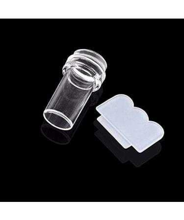 2pcs Clear Silicone Jelly Stamper with Scraper Clear Nail Art Jelly Stamper Nail Art Stamping Stamper for Manicure Tools Xmas Gifts Clear - Buy Online on SooperMarket.com