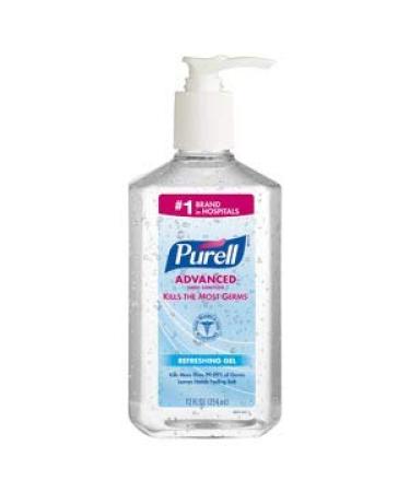 GOJO 3659-12 PURELL Advanced Hand Sanitizer Pump Bottle 12 fl. oz. (Pack of 12)