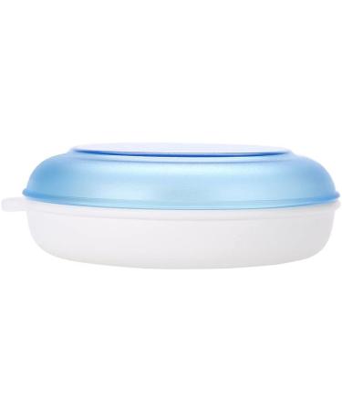 Portable Dnom Dose Orthodontic Holder | Suitcase for Storing & Cleaning Dentures | Rotating Tooth Storage Box - Sweet Blue - Buy Online on SooperMarket.com