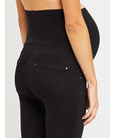 Motherhood Maternity Indigo Blue Stretch Belly Ankle Denim Jeggings - Black Wash - Buy Online on SooperMarket.com