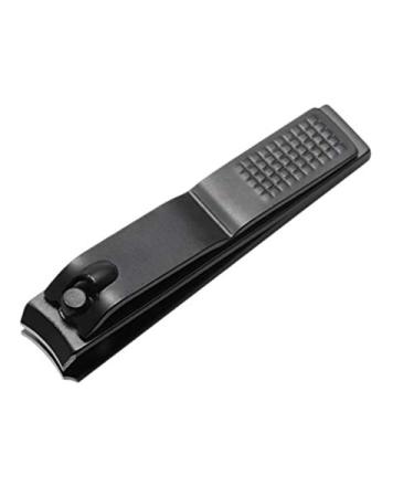 Black Manicure Nail Clippers for Nails and Toenails Super Sharp Stainless Steel Nose Clippers S