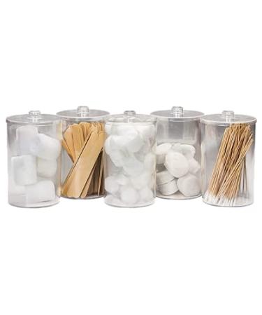 BV Medical Clear Sundry Jars Unlabeled Set of 5