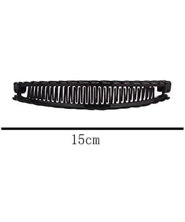 2 Pieces 1 Black and One Brown Tart Banana Clips Long Hair Clips Banana Hair Comb Fish Grip Hair Clips Plastic Other Gemstones Hair Accessories - Buy Online on SooperMarket.com