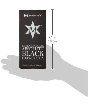 Montezumas Chocolate Absolute Black 100 Percent Dark Chocolate Bar 12 * 100g - Buy Online on SooperMarket.com