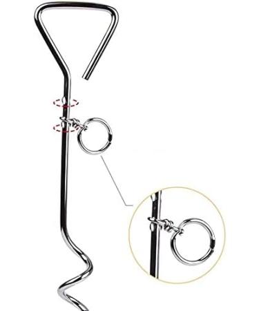 Dog Stake Metal Pet Stake Spiral Tie-Out Pet Supply Tether Dog Leash Anchor Stakes with Spiral Shape Suitable for Outdoor Yard and Camping Small Medium and Large Pets Stake-Out Spike Dog tie out - Buy Online on SooperMarket.com