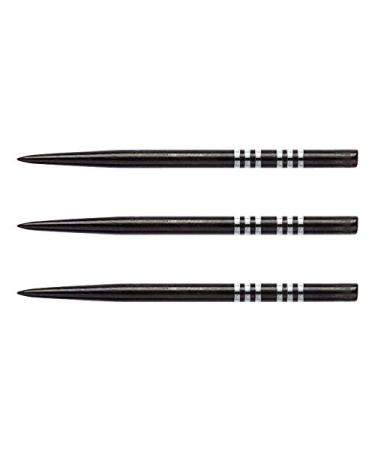 RED DRAGON Specialist Dart Points - 3 Sets per Pack Black re-grooved
