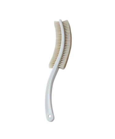MEDOSAN massage brush with long handle | shower brush with natural hair bristles