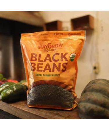 Mayorga Organic Dry Black Beans - USDA Certified, Non-GMO, Gluten-Free - 10 lb Resealable Bag | Direct Trade, Kosher - Frijoles Negros - Buy Online on SooperMarket.com