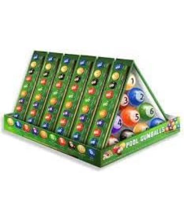 Albert's 10 Pool Gumballs Assorted Colors and Flavors 3.9 Ounce Triangle Box - Buy Online on SooperMarket.com