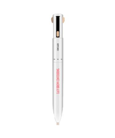 Eyebrow Contour Pen 4 in 1 Long Lasting Rotate Defining Highlighting Brow Pencil Medium Eyebrow Colours Make-up