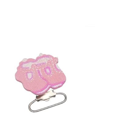 knbo 1 x Clip Baby Shoes 3.5 cm pink for pacifier chains suspenders pendants and much more NEW & OVP