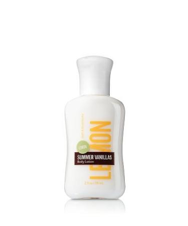 Bath and Body Works Summer Vanillas Lemon 2 0z Travel Lotion
