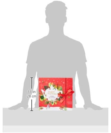 English Tea Shop Organic Book Style Red Advent Calendar - 25 Loose Leaf Tea Pyramid Bags - 13 Different Flavours. 50 g U060772 - Buy Online on SooperMarket.com