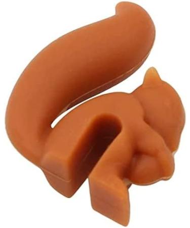 5 pcs Cute Squirrel Shape Silicone Tea Bag Holder Cup Squirrel Drink Markers Tea Bag Holder for Cup Hanging Tool Mug Candy Colors Gift Set - Buy Online on SooperMarket.com