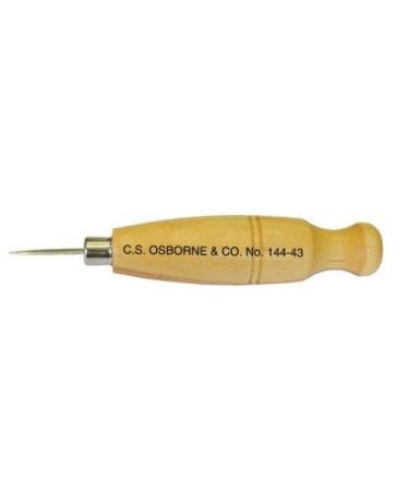 C.S. Osborne Shoe Awl Haft with Saddlers' Harness Awl 144-43 Made in USA