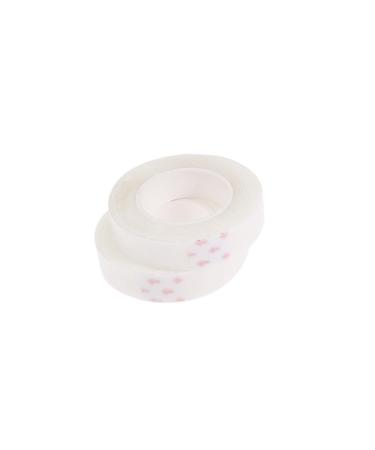 NOLITOY 2 Rolls Hair Extention Tape Front Lace Hair Accessory for Women Double Sided Extension Tape Toupee Tape Wig Seamless Extention Tape for Hair White Extend Hand Weaving Size 1 White