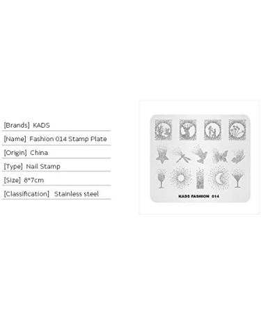 Alexnailart Nail Art Stamping Templates - Star Noon Butterfly Design (FA014) - Buy Online on SooperMarket.com