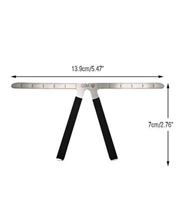 Three-Point Positioning Makeup Eyebrow Ruler Stencil Tool - Buy Online on SooperMarket.com