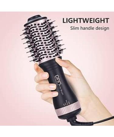 Small Hair Dryer Brush - One Step Volumizing Blow Dry Brush for Short Hair - Rose Black - Buy Online on SooperMarket.com