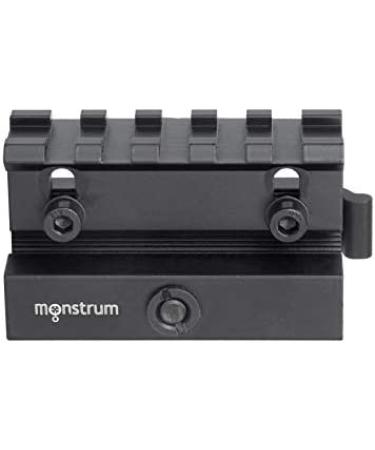 Monstrum Lockdown Series 2.5 Picatinny Riser Mount w/ Quick Release | Adjustable Height - Buy Online on SooperMarket.com