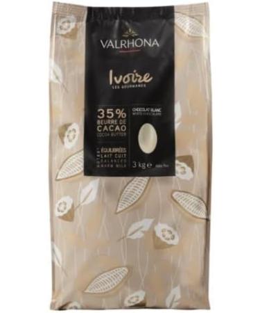 Valrhona Gourmet Creations Ivoire 35% 3kg (Pack of 2)