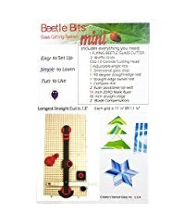 Mini Glass Cutting System for Geometric Shapes with Flying Beetle Glass Cutter - DIY Portable Work Station | Made in USA - Buy Online on SooperMarket.com