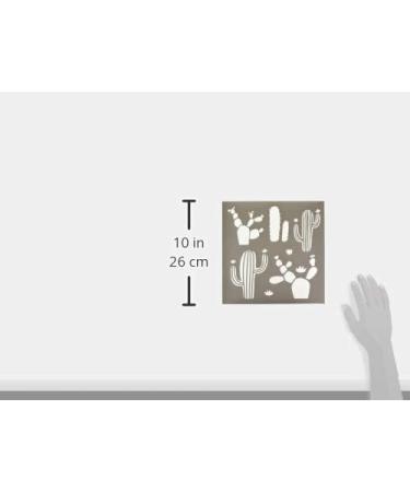 DecoArt ADH Stencil 10x10 Cacti - Unique Design for Creative Projects - Buy Online on SooperMarket.com