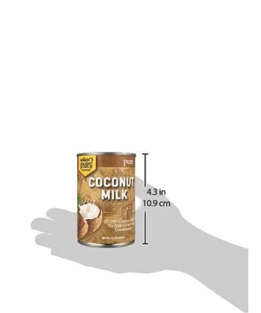 Natures Greatest Foods Pure Coconut Milk - 13.5 Oz (Pack of 12) | Unsweetened, No Guar Gum, Preservatives | Gluten Free, Vegan, Kosher - 17-19% Fat - Buy Online on SooperMarket.com