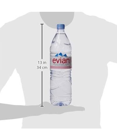 Buy Evian 1.5L Water Bottle Pack of 8 - Refreshing French Mineral Water for International Shipping - Buy Online on SooperMarket.com