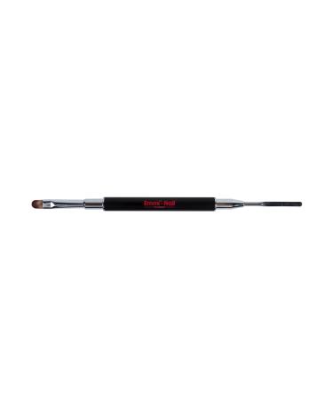 Emmi nail 2in1 gel brush with spatula i art hair acrylic brush for nails with 2 ends i acetone protected i for withdrawal and processing the acrylic gels