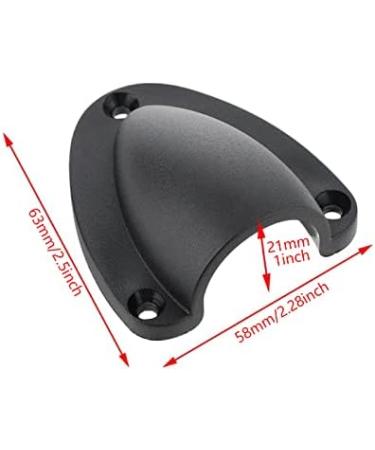 Aifeier ET Nylon Marine Clam Shell Vent Cover with Mounting Screws - 2 Pack, Black, 2.5x2.28 Inch for Boat Yacht Wiring Protection - Buy Online on SooperMarket.com