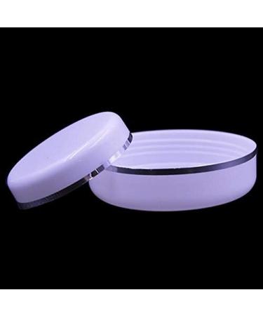 6 x Empty White Plastic Containers for Makeup | Travel Cosmetic Bottles with Screw Cap & PP Liner | Ideal for Eyeshadow Cream Lotion & Lip Balm (100g/3.4 oz) - Buy Online on SooperMarket.com