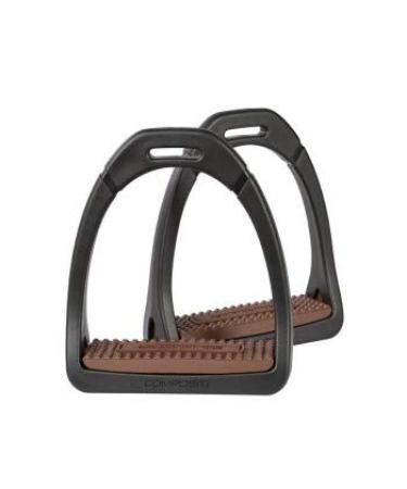 PFIFF plastic stirrups black-brown Full