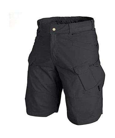 Waterproof Cargo Pants for Men 2023 Trendy Classic Twill Loose Fit Work Wear Sports Combat Safety Casual Shorts Gray Medium