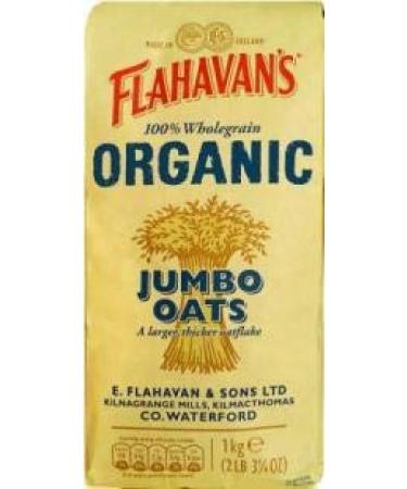 Flahavan's - Organic Porridge Oats - 1kg (Case of 15)