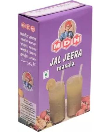MDH Jal Jeera Masala 100g(Pack of 1) - Makes A Refreshing And Rejuvenating Drink - Served As A Welcome Drink During The Summer - A Low-Calorie Alternative To A High-Calorie Aerated Beverage Jal Jeera 100 g (Pack of 1)