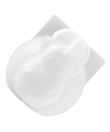 STOBOK 3pcs Animal Fudge Clear Silica Chocolate Gel Handmade Head Craft Adornment Crystal Art Shaped Whitex3pcs 6.9X7.2CMx3pcs