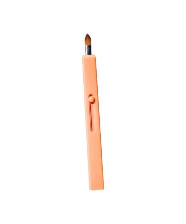 Gogogmee 1pc Retractable Lip Brush Lip Tint Brush Eye Shadow Cosmetics Brush Tool Makeup Brush Flat Concealer Brush Lip Liner Brush Lip Gloss Brush Lip Scrubber Lipstick Plastic