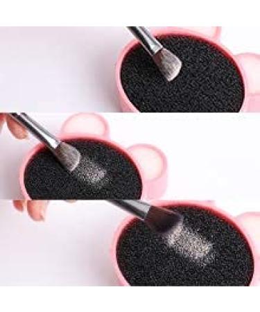 2 Pack Silicone Makeup Brush Cleaner Sponge - Portable Tool for Quick Color Change & Dry Cleaning | Best Cosmetic Brush Cleaner - Buy Online on SooperMarket.com