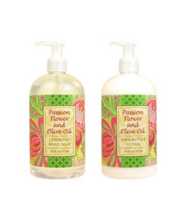 Greenwich Bay Trading Company Botanical Collection: Passion Flower 16oz Hand Soap + 16oz Lotion