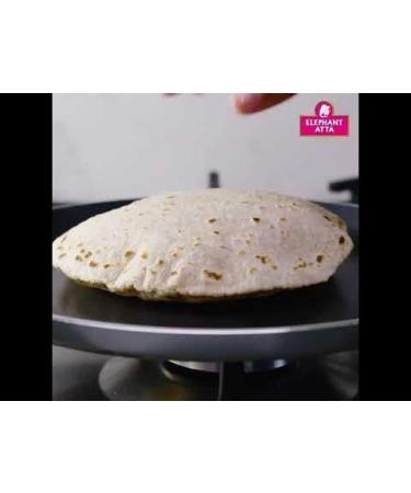 Elephant Atta 8 Chapattis | Tortilla | Ready to Eat | Juat Heat & Serve | Suitable for Vegetarians | Pack of 12 | Total 96 Chapattis - Buy Online on SooperMarket.com