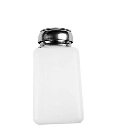 1PC 200ML Push Down Dispenser Nail Polish Remover Pump Empty Bottle Alcohol Liquid Press Pumping Dispenser One Touch Metal Liquid Dispenser For Nail Art