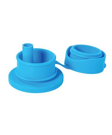 Pura Sport Big Mouth Silicone Sport Straw Top (Plastic Free  Certified  BPA Free) (Aqua Straw)