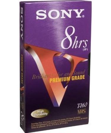 Sony VHS 8hrs Standard Grade T-160 Videocassette 7 Pack