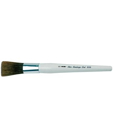 Silver Brush Limited 8036MD Silver Jumbo Landscape Oval Brush  Large Murals  Easel Painters and Furniture  Size Medium  Short Handle