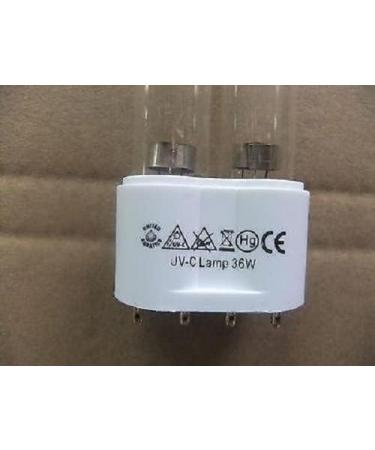 Twin Pack 24 Watt Ultra Violet Clarifier Replacement UV PLL 4 Pin Light Bulbs For Pond UVC Filters - Buy Online on SooperMarket.com