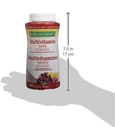 Nature's Bounty Adult Multivitamin Helps Maintain Bones and Immune Function 150 Gummies SUPPLEMENT - Buy Online on SooperMarket.com