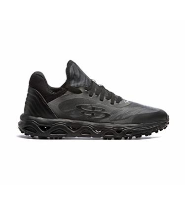 Boombah Men's Raptor AWR Tiger Scratch Turf Shoes - Multiple Color Options - Multiple Sizes Black/Charcoal 6